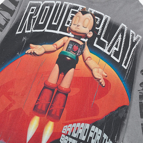 Roughplay Red Graphic Long‑Sleeve T‑Shirt
