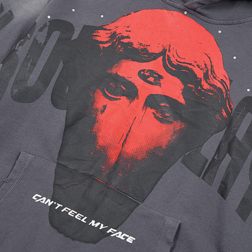 Roughplay Red Skull Graphic Hoodie