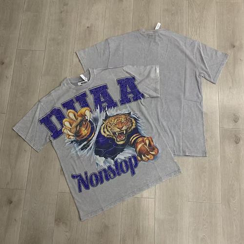 DUAA Tiger Graphic Grey T‑Shirt