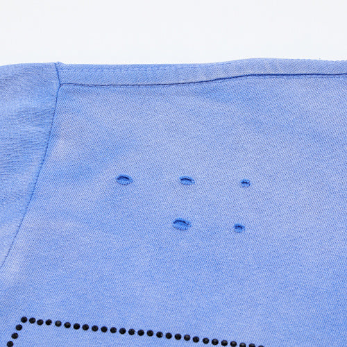 DUAA Portrait‑Graphic Blue Short‑Sleeve T‑Shirt