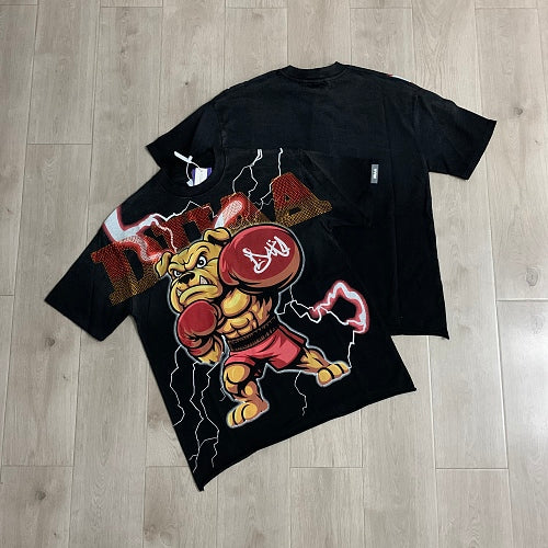 DUAA Boxing Bear Graphic T‑Shirt