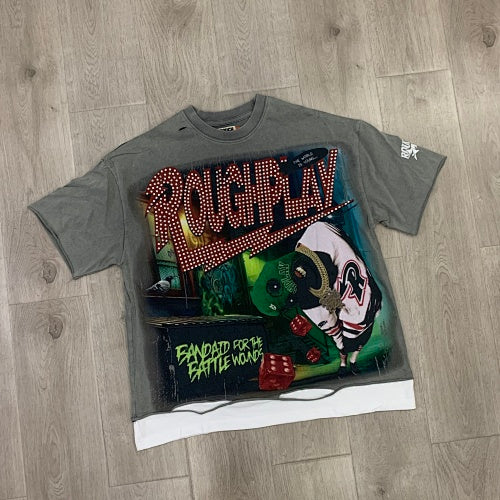 Roughplay Retro Skull Graphic Short Sleeve T‑Shirt
