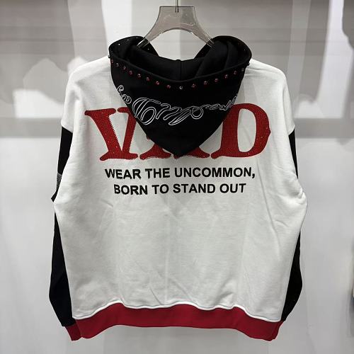 Vareallday Marilyn‑Graphic Two‑Tone Hoodie