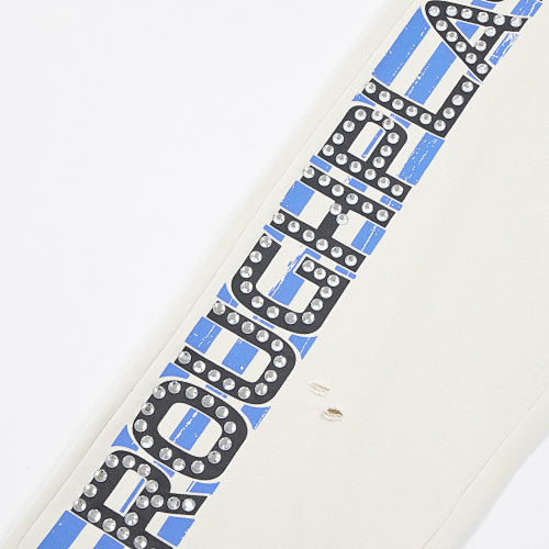Roughplay Side‑Print Wide‑Leg Sweatpants