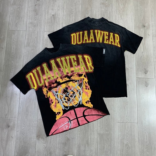 DUAA Basketball Graphic Black T‑Shirt