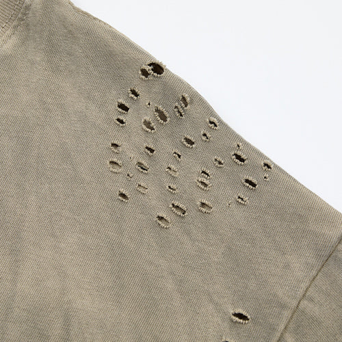 DUAA Basketball‑Graphic Distressed Washed‑Olive Short‑Sleeve T‑Shirt