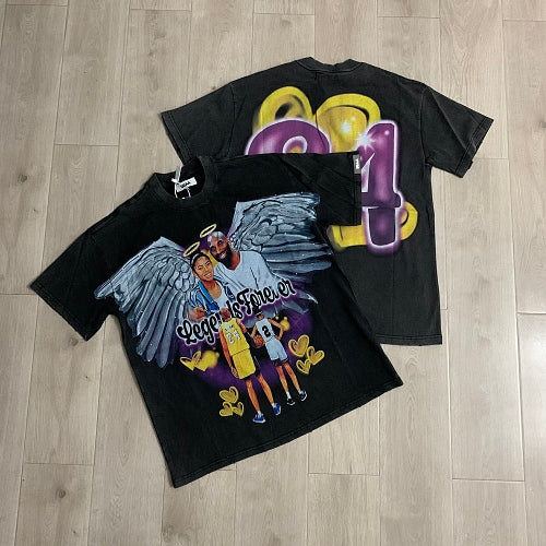 DUAA Kobe 24 Angel Graphic T‑Shirt