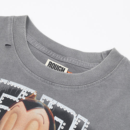 Roughplay Red Graphic Long‑Sleeve T‑Shirt
