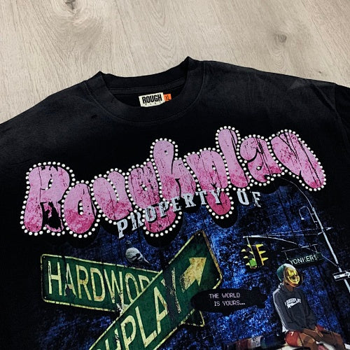 Roughplay Racing Car Graphic Short‑Sleeve T‑Shirt