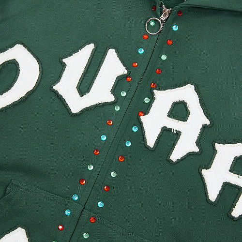 DUAA 33 Logo Zip‑Up Hoodie‑2 Colors