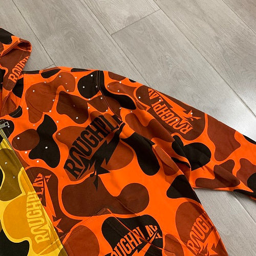 Roughplay Camouflage Graphic Zip‑Up Hoodie