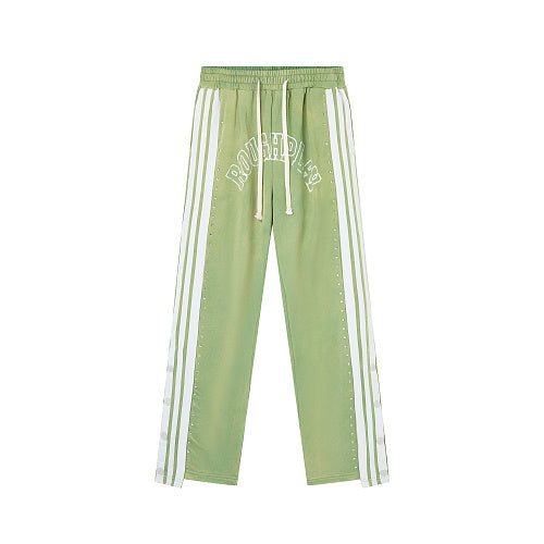 Roughplay Side‑Stripe Flare Sweatpants