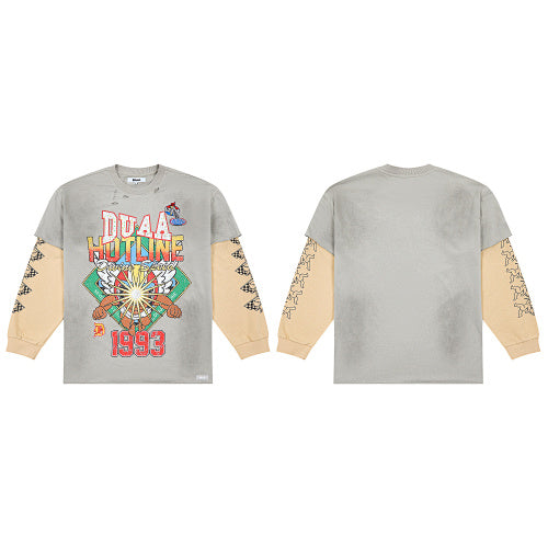 DUAA 1993 Graphic Grey Long‑Sleeve T‑Shirt