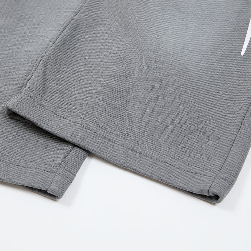 Roughplay Letter Print Wide‑Leg Sweatpants