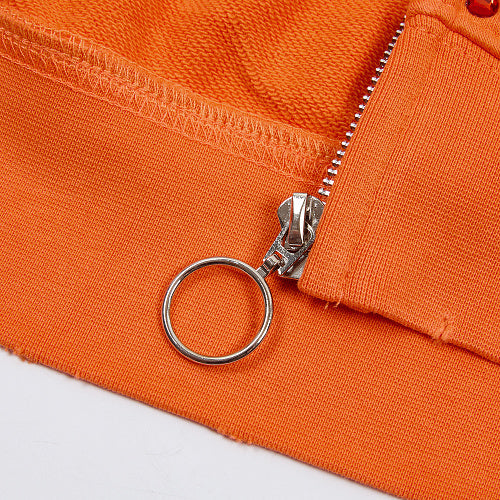 DUAA 33 Logo Zip‑Up Hoodie‑2 Colors