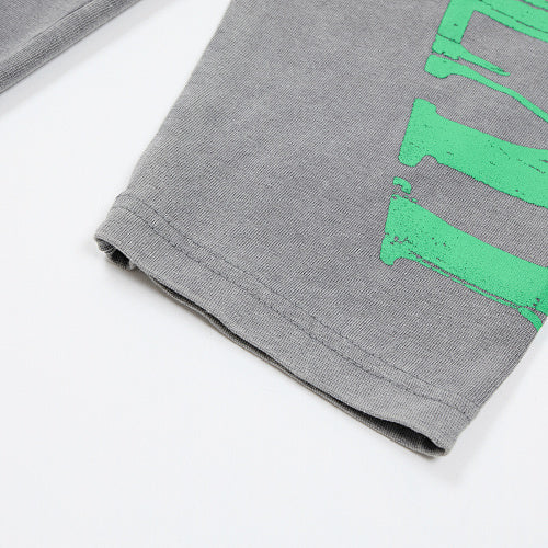 Roughplay Flame Graphic Raglan Long‑Sleeve Tee