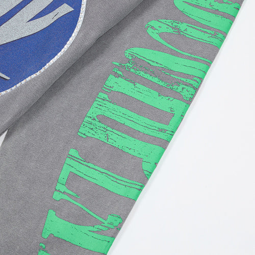 Roughplay Flame Graphic Raglan Long‑Sleeve Tee