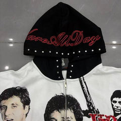 Vareallday Scarface‑Graphic Hoodie