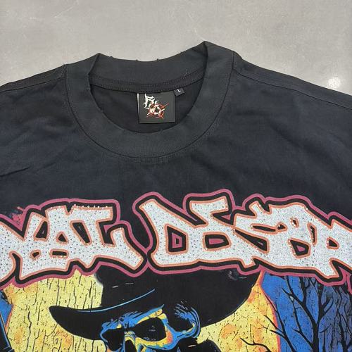 ROYAL DESERT Cowboy Rider Vintage Black T‑Shirt