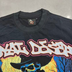ROYAL DESERT Cowboy Rider Vintage Black T‑Shirt