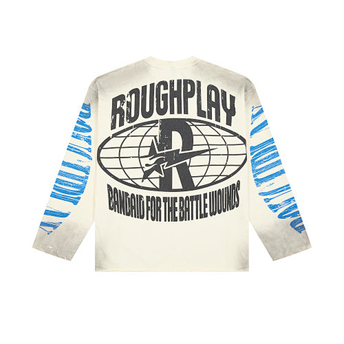 Roughplay Sun‑Pattern Graphic Long‑Sleeve Shirt