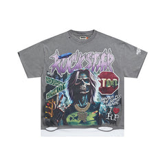 Roughplay Portrait Graphic Short‑Sleeve T‑Shirt