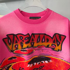 Vareallday Volcano Graphic Short‑Sleeve T‑Shirt
