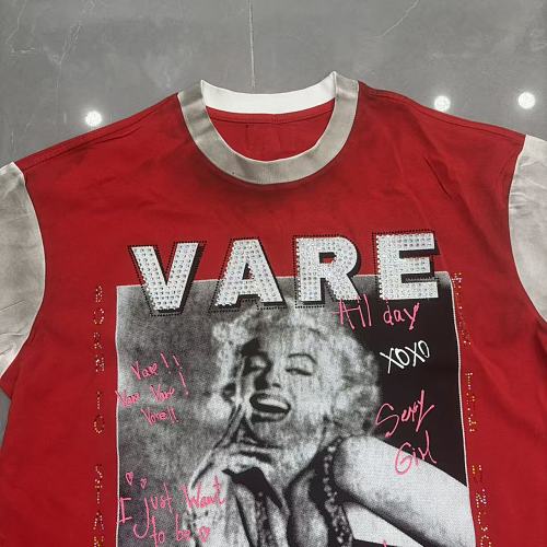 Vareallday Marilyn‑Graphic Ringer T‑Shirt