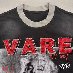 Vareallday Portrait‑Graphic Two‑Tone Short‑Sleeve T‑Shirt