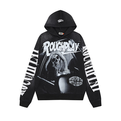 Roughplay Vintage Graphic Pullover Hoodie