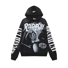 Roughplay Vintage Graphic Pullover Hoodie