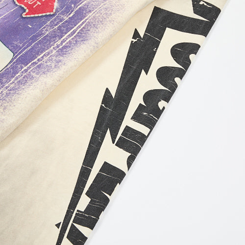 Roughplay Vintage Graffiti Long‑Sleeve Top