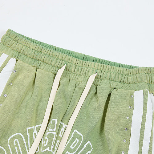 Roughplay Side‑Stripe Flare Sweatpants