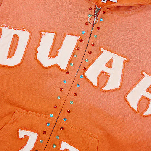 DUAA 33 Logo Zip‑Up Hoodie‑2 Colors