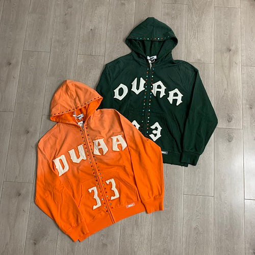 DUAA 33 Logo Zip‑Up Hoodie‑2 Colors