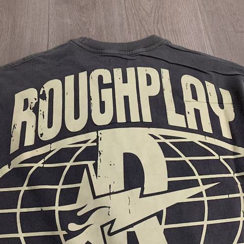 Roughplay Flame Graphic Raglan Long‑Sleeve Tee