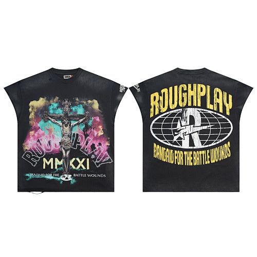 Roughplay Cross Graphic Tank Top