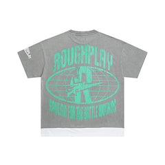 Roughplay Retro Skull Graphic Short Sleeve T‑Shirt