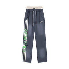 Roughplay Side‑Striped Wide‑Leg Sweatpants