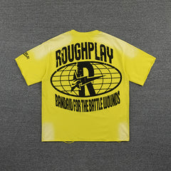 Roughplay Vintage Jungle Graphic Double‑Sided Print Short Sleeve T‑Shirt
