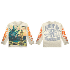 Roughplay Vintage Graphic Long‑Sleeve Shirt