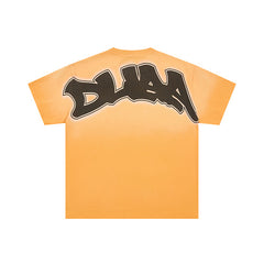 DUAA Yellow Panther Graphic Short‑Sleeve T‑Shirt