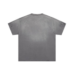 DUAA 1993 Distressed Dark‑Grey Short‑Sleeve T‑Shirt