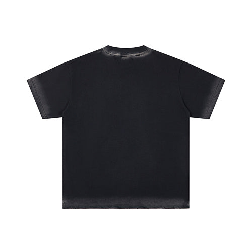 DUAA City‑Landscape Graphic Black Short‑Sleeve T‑Shirt