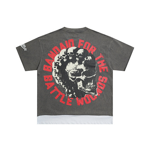 Roughplay Urban Skull Graphic Short Sleeve T‑Shirt