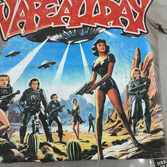 Vareallday Movie‑Graphic Washed‑Grey Short‑Sleeve T‑Shirt