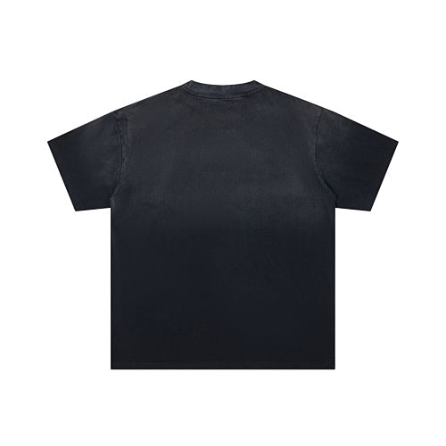 DUAA Cowboy Graphic Black Short‑Sleeve T‑Shirt