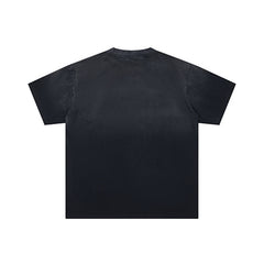 DUAA Cowboy Graphic Black Short‑Sleeve T‑Shirt