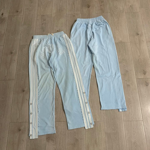 Roughplay Side‑Stripe Flare Sweatpants