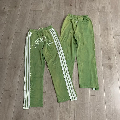 Roughplay Side‑Stripe Flare Sweatpants